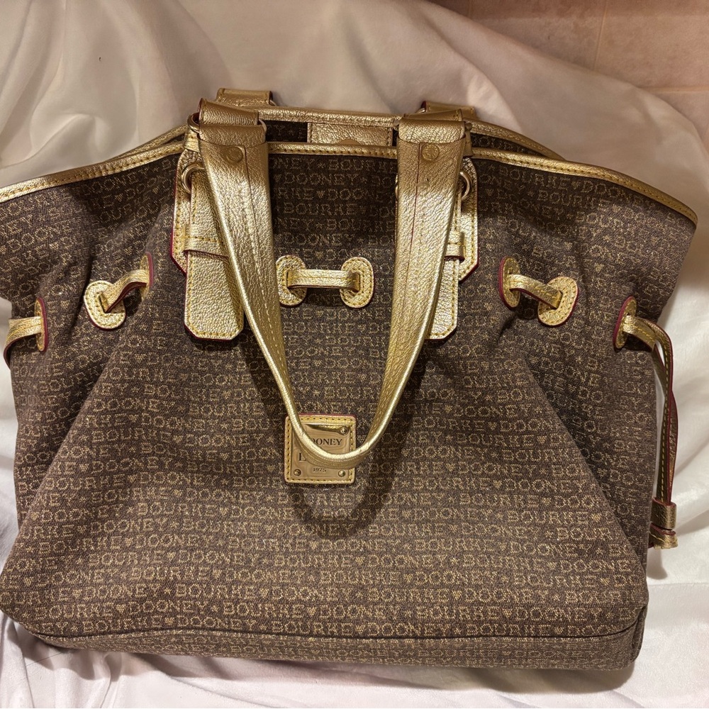 Dooney & Bourke Brown and Gold Women's Bag